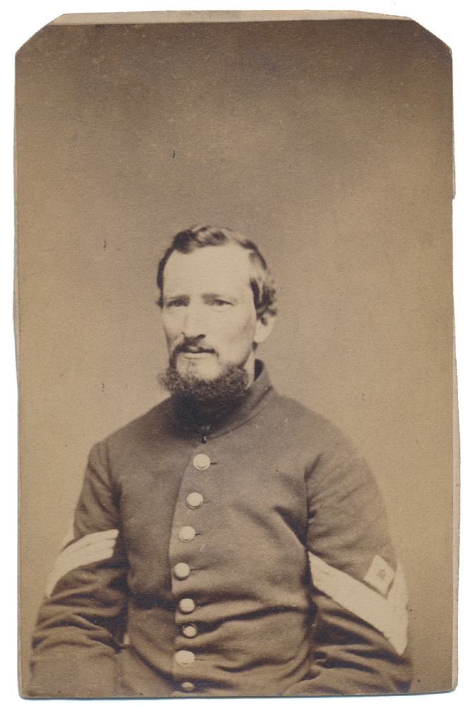 WAIST-UP CDV OF 90TH PENNSYLVANIA SOLDIER