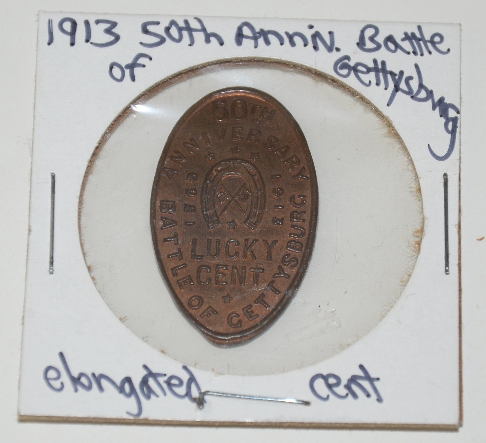 50TH ANNIVERSARY BATTLE OF GETTYSBURG SOUVENIR PENNY