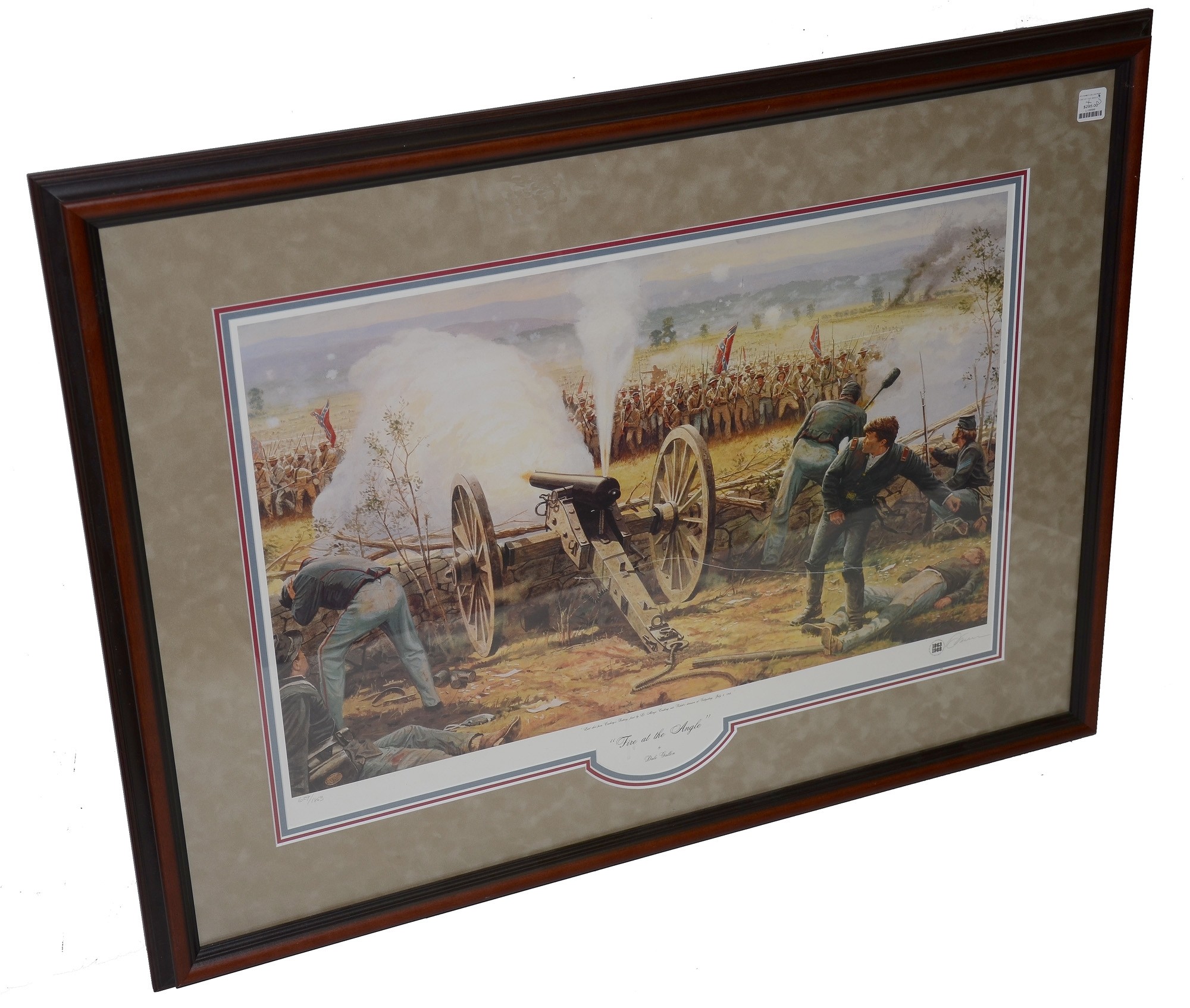 FRAMED DALE GALLON PRINT, “FIRE AT THE ANGLE”