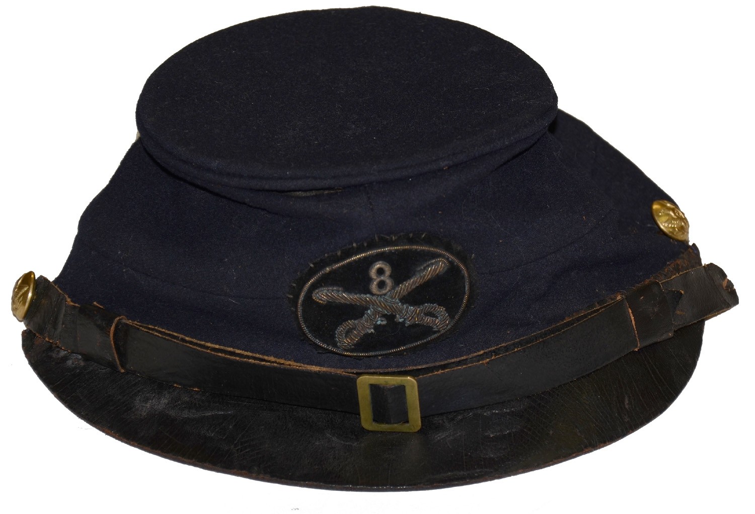 CAVALRY OFFICER’S FORAGE CAP BY BENT AND BUSH 1870s-1890s