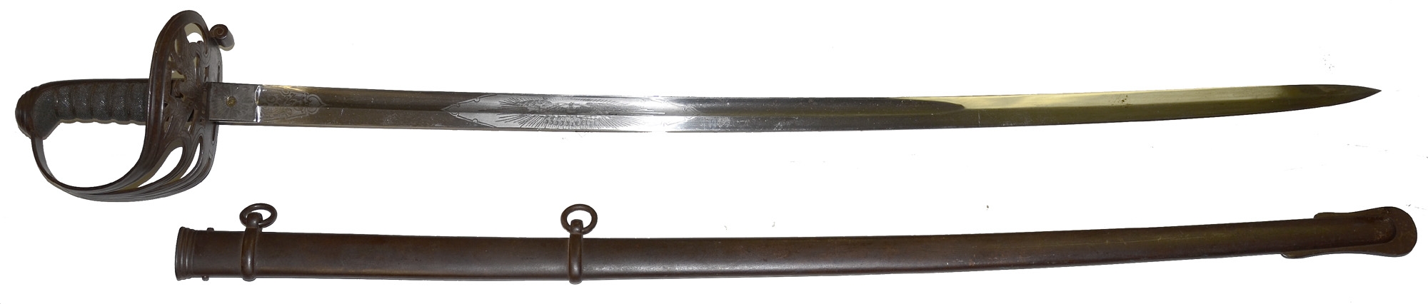 A dagger M 37 for leaders, manufacturer M 7/36, E. & F. Hörster, Solingen  Very good bright blade, the obverse with etched motto Blut und Ehre!  (Blood and Honour!), the reverse etched