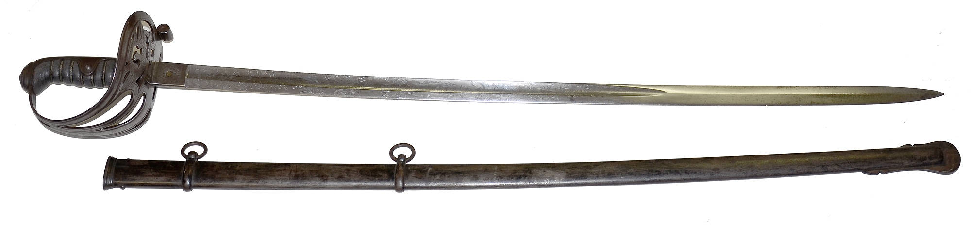 SCHUYLER, HARTLEY AND GRAHAM CIVIL WAR NON-REGULATION OFFICER’S SWORD BY CLAUBERG: THE “PETERSON-75”