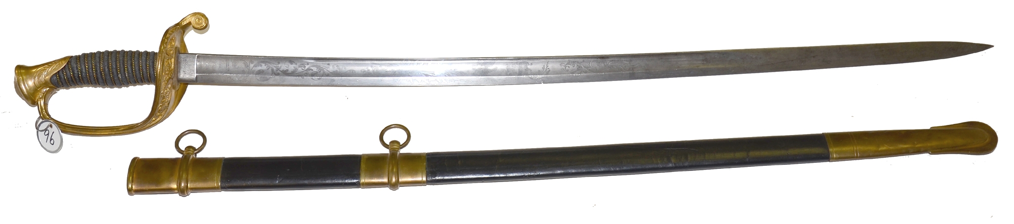 M1850 FOOT OFFICER’S SWORD AND SCABBARD BY AMES