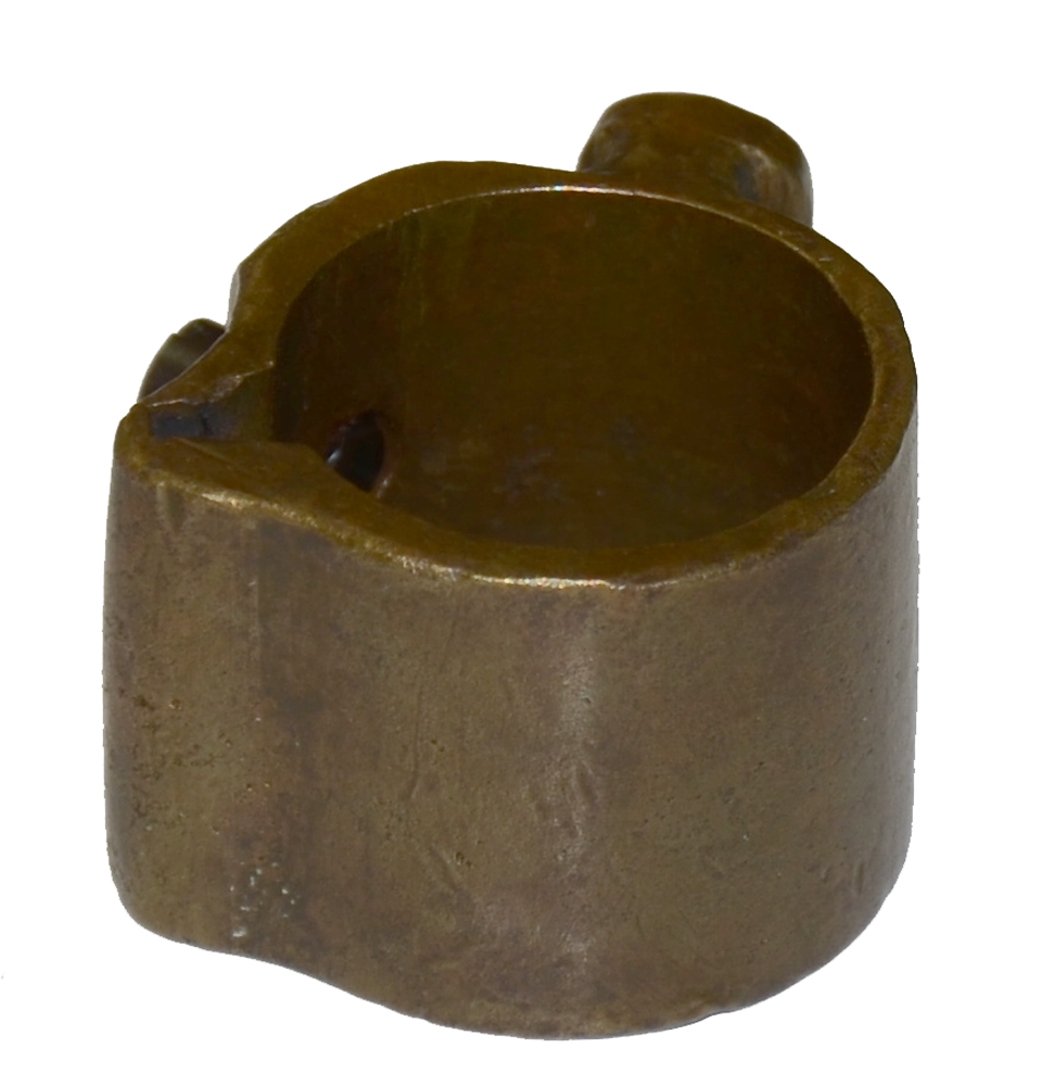 RARE NON-EXCAVATED CONFEDERATE BOYLE, GAMBLE AND MCFEE BAYONET ADAPTER WITH NUMBER 8, MAKER’S MARK AND CS PATENT STAMP