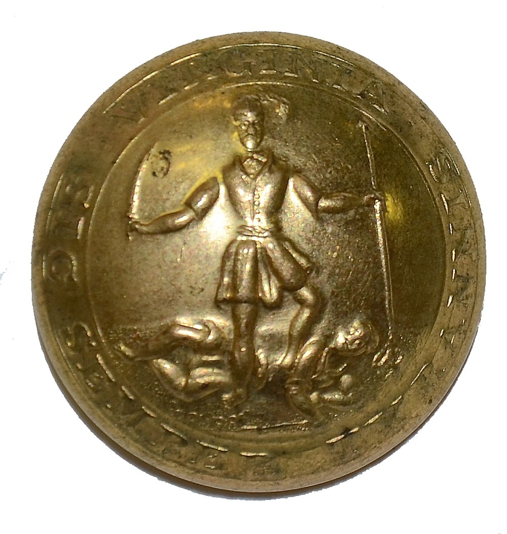 VIRGINIA STATE SEAL COAT BUTTON