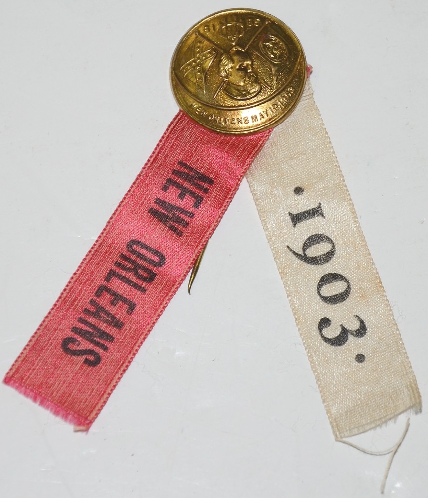 1903 UNITED CONFEDERATE VETERANS NEW ORLEANS REUNION RIBBON