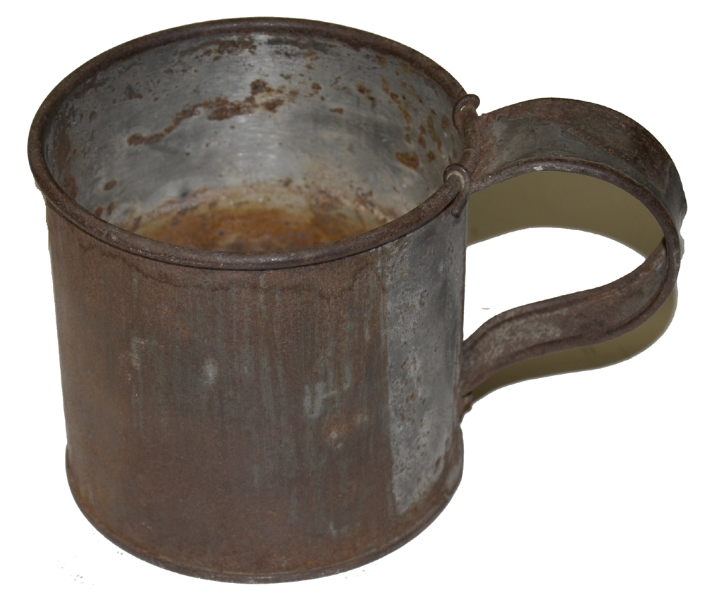 TINNED IRON MESS CUP