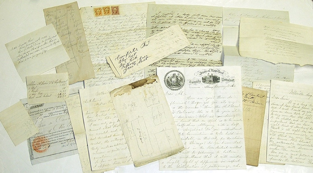 DOCUMENT & PAPER GROUPING ID'D TO ALBON A. LEWIS, SEAMAN AND NEW YORK STATE ASSEMBLYMAN