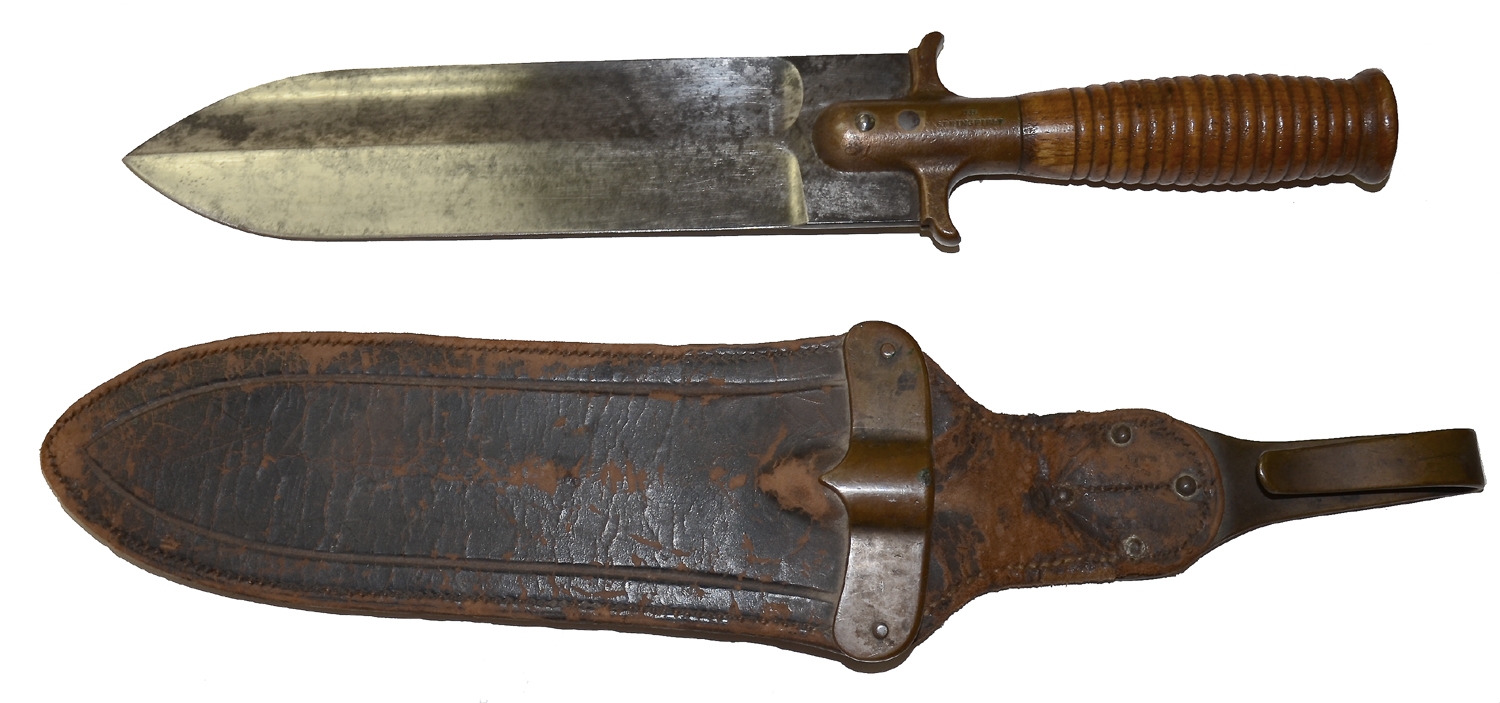 US ARMY MODEL 1880 HUNTING KNIFE AND SCABBARD