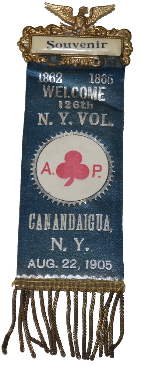 1905 REUNION RIBBON FOR THE 126th NEW YORK