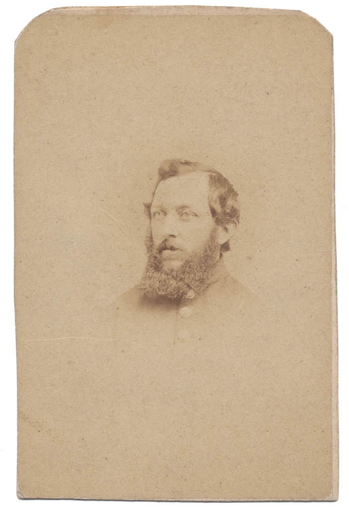 BUST VIEW CDV OF 90TH PENNSYLVANIA POW - 2nd LIEUTENANT JOHN T. REILLY