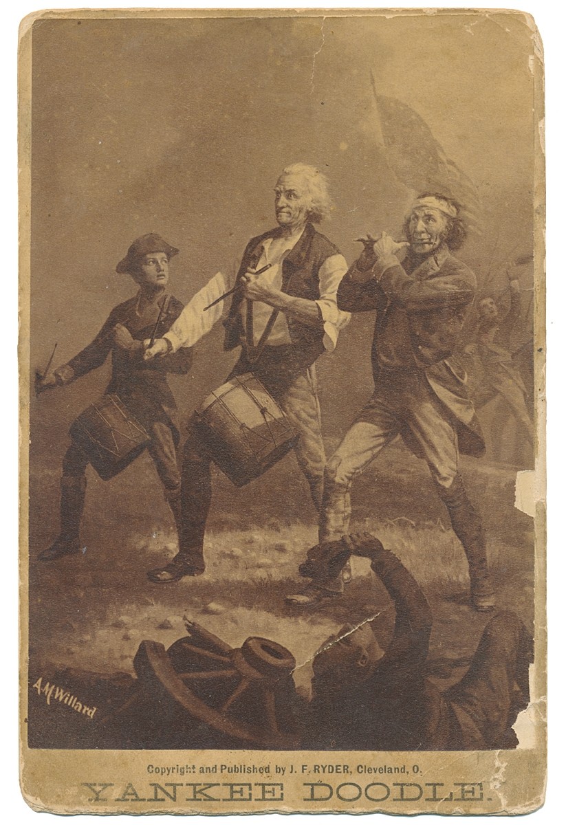 CENTENNIAL CABINET CARD IMAGE OF “THE SPIRIT OF ‘76”
