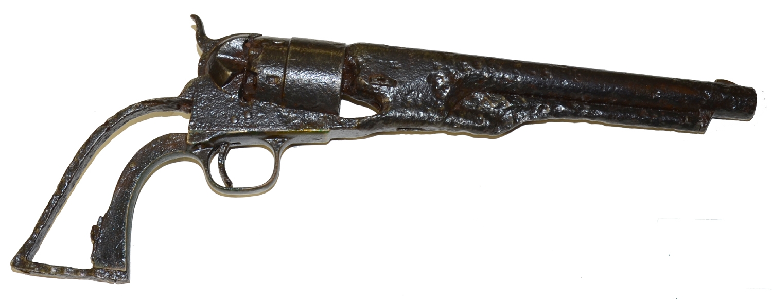 RELIC COLT ARMY REVOLVER, CAPPED AND LOADED FROM PETERSBURG