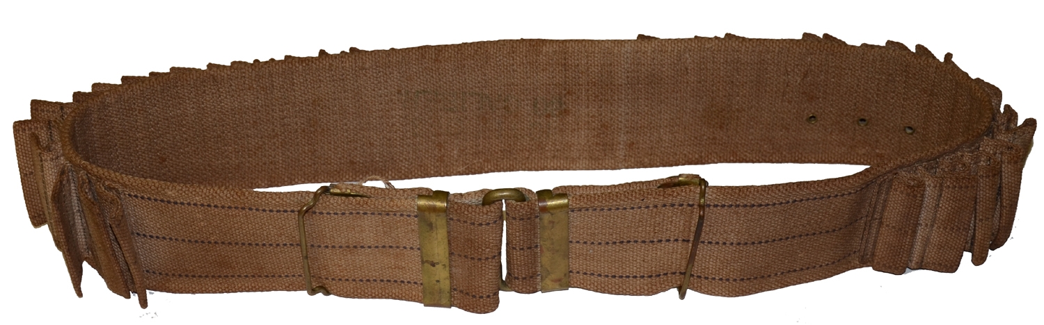 SPANISH AMERICAN WAR HURLBURT 100-ROUND KRAG WEB CARTRIDGE BELT
