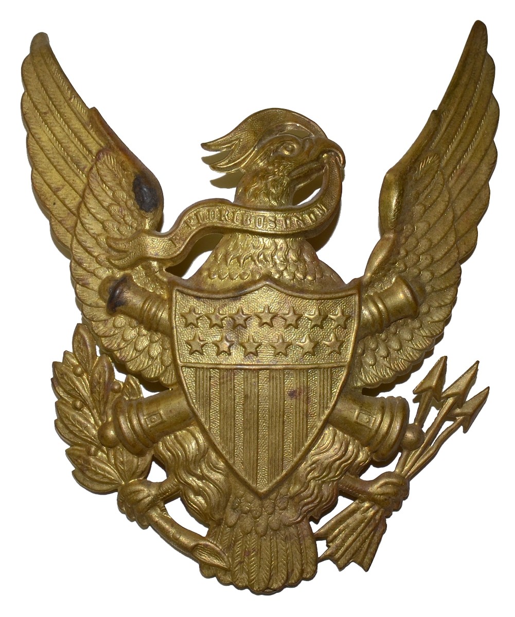 INDIAN WAR US ARTILLERY MODEL 1881 HELMET PLATE
