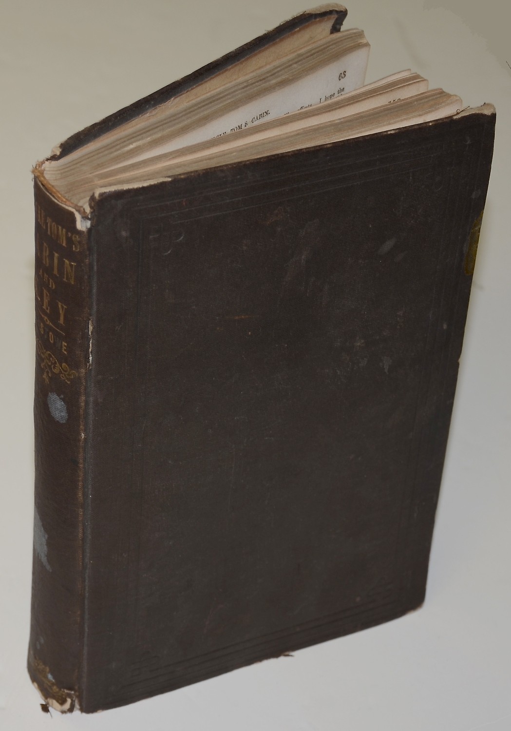 1853 COPY OF “UNCLE TOM’S CABIN” & KEY TO UNCLE TOM’S CABIN”