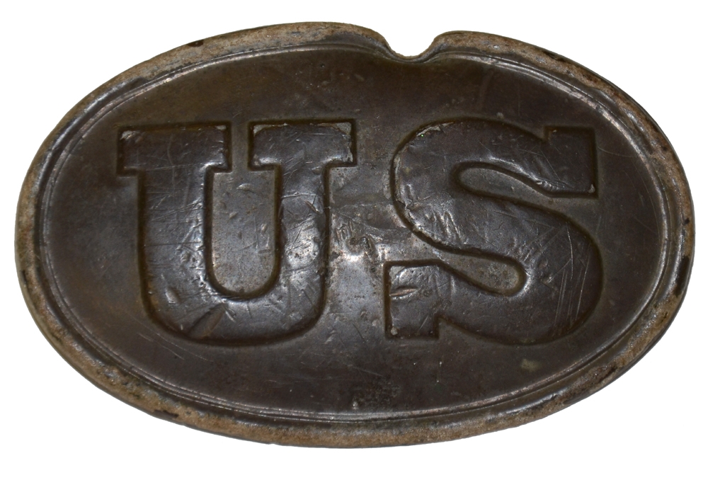 STRUCK U.S. CARTRIDGE BOX PLATE FROM FAIRFAX STATION