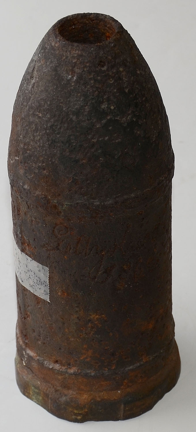 CONFEDERATE 3-INCH READ SHELL RECOVERED AT GETTYSBURG