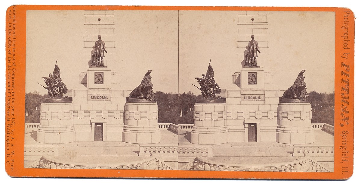 STEREO CARD OF LINCOLN’S TOMB