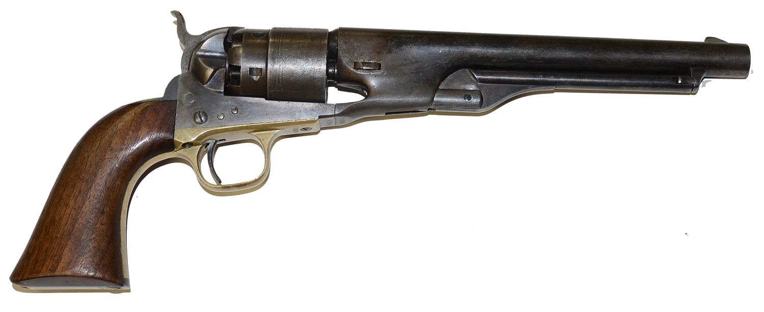 MODEL 1860 COLT ARMY IDENTIFIED TO AN OFFICER OF THE 2nd PENNSYLVANIA CAVALRY WITH A WARTIME IMAGE OF THE OFFICER