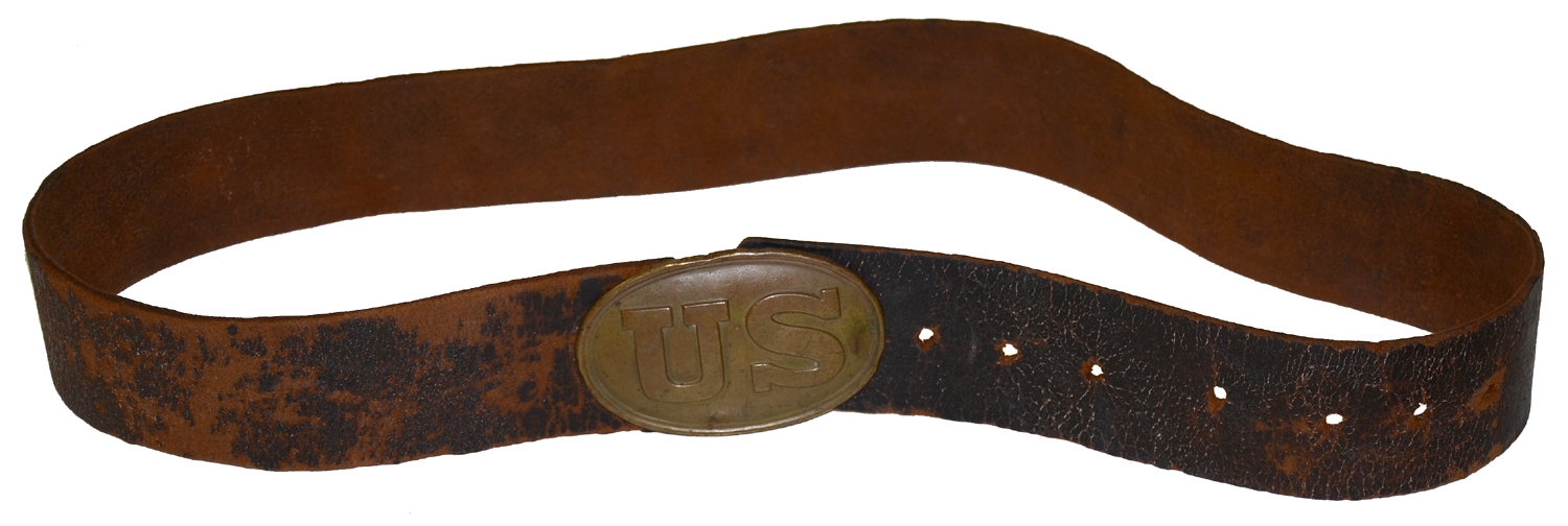 CIVIL WAR US ENLISTED MAN’S WAIST BELT WITH PLATE 