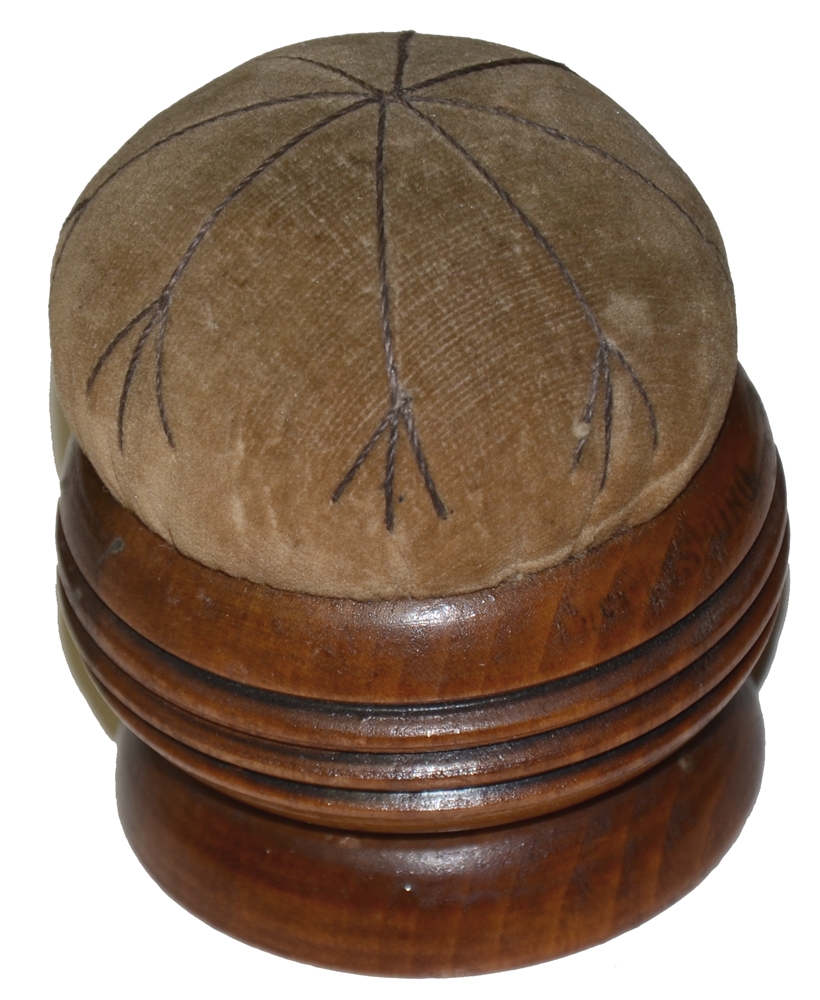 GETTYSBURG SOUVENIR PIN CUSHION MADE WITH WOOD FROM LITTLE ROUND TOP