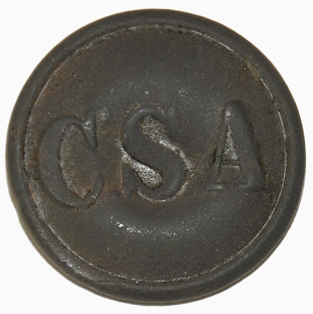 RELIC CONFEDERATE “CSA” GENERAL SERVICE BUTTON