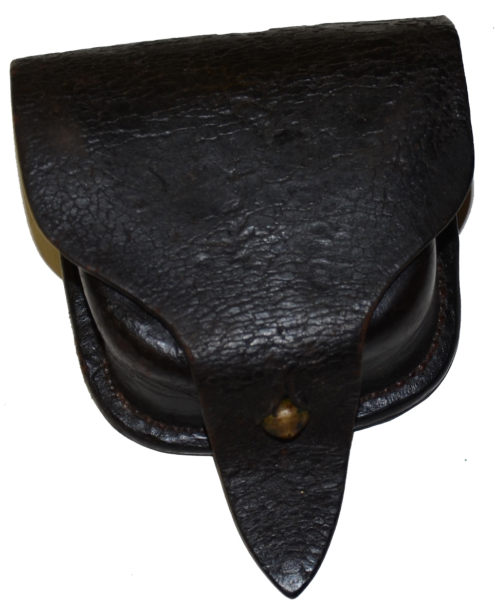 CIVIL WAR MAKER MARKED PERCUSSION CAP POUCH