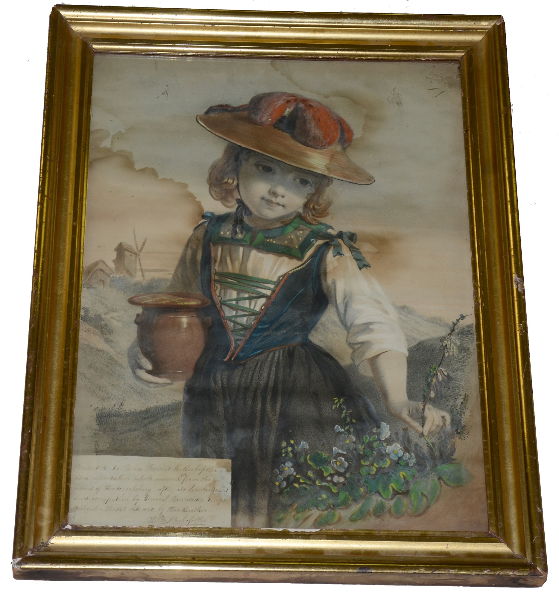 PAINTING CAPTURED BY A UNION SOLDIER FOLLOWING THE BATTLE OF FREDERICKSBURG