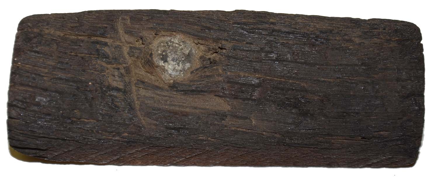 BULLET IN BURNT WOOD BEAM – RECOVERED FROM GETTYSBURG
