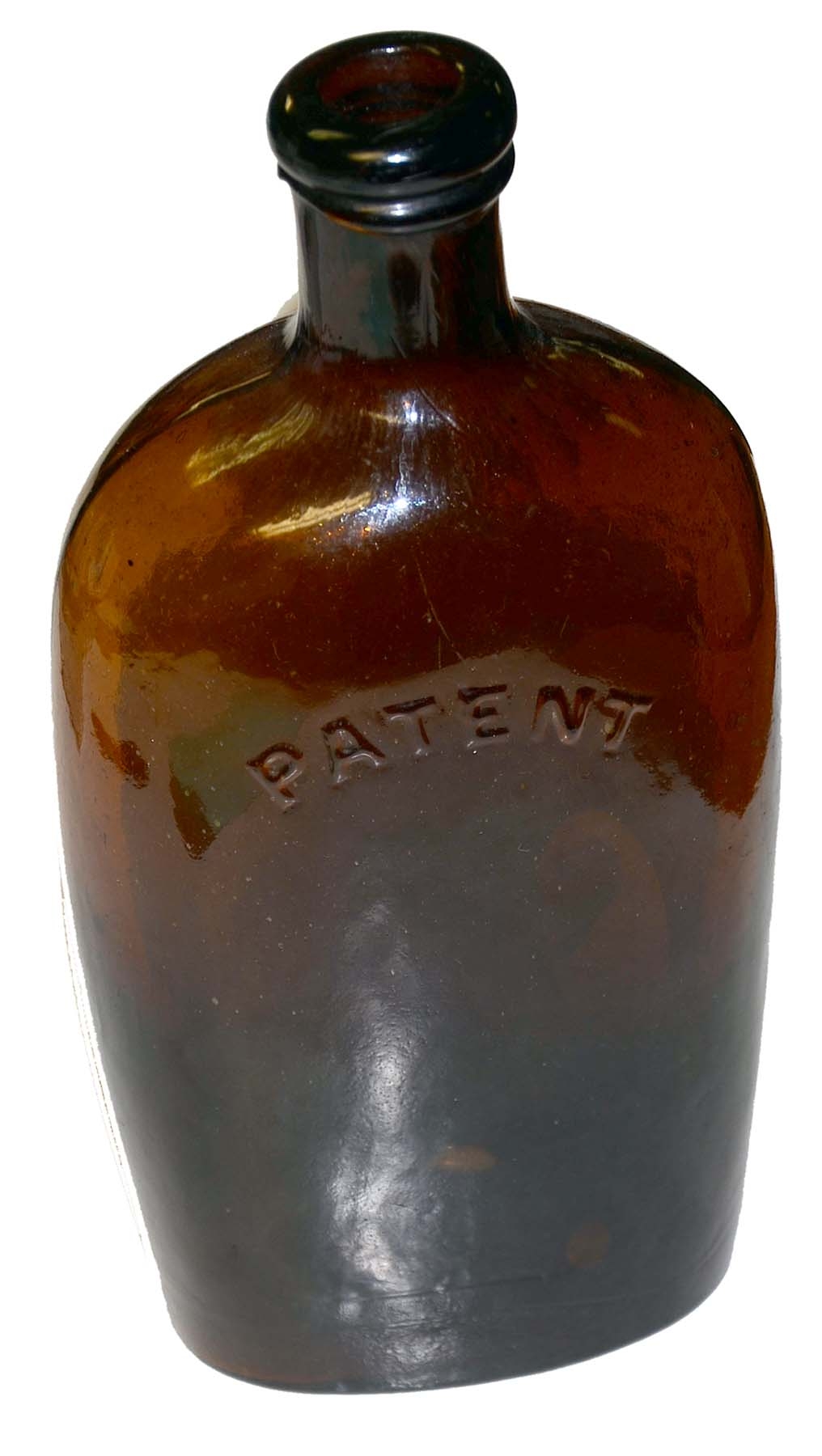 AMBER FLASK BOTTLE