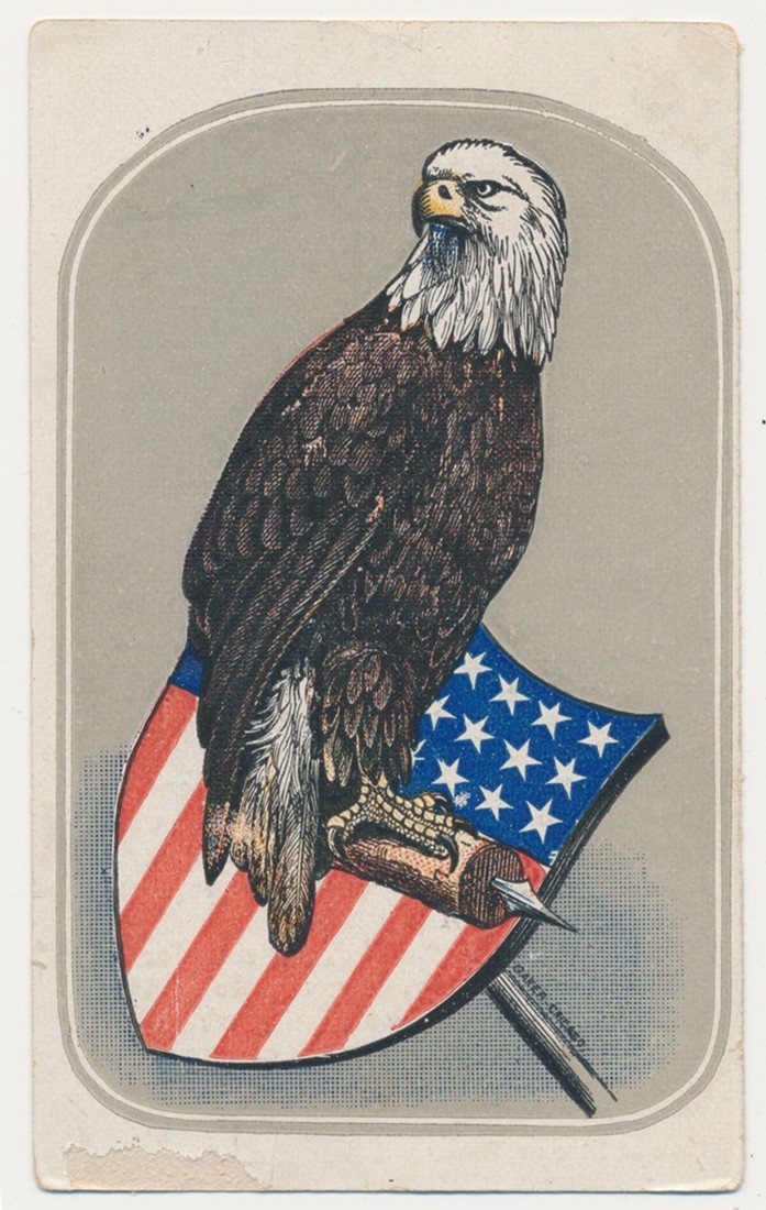 19TH CENTURY LITHOGRAPH OF “OLD ABE” WAR EAGLE OF THE 8TH WISCONSIN INFANTRY