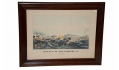 FRAMED MAGNUS PRINT OF THE BATTLE OF GETTYSBURG DATED 1863