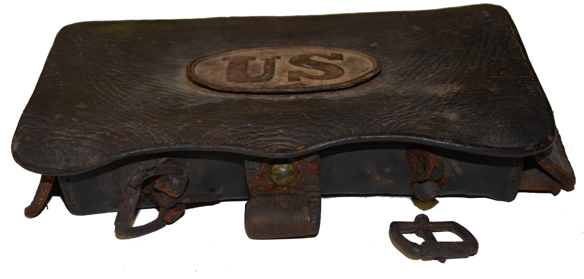 PATTERN 1861 .69 CALIBER CARTRIDGE BOX FOUND ON EAST CAVALRY FIELD AT ...