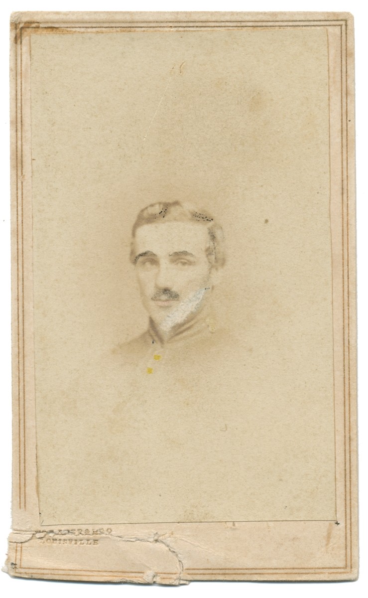 BUST VIEW CDV OF UNIDENTIFIED MEMBER OF THE 15TH PENNSYLVANIA CAVALRY