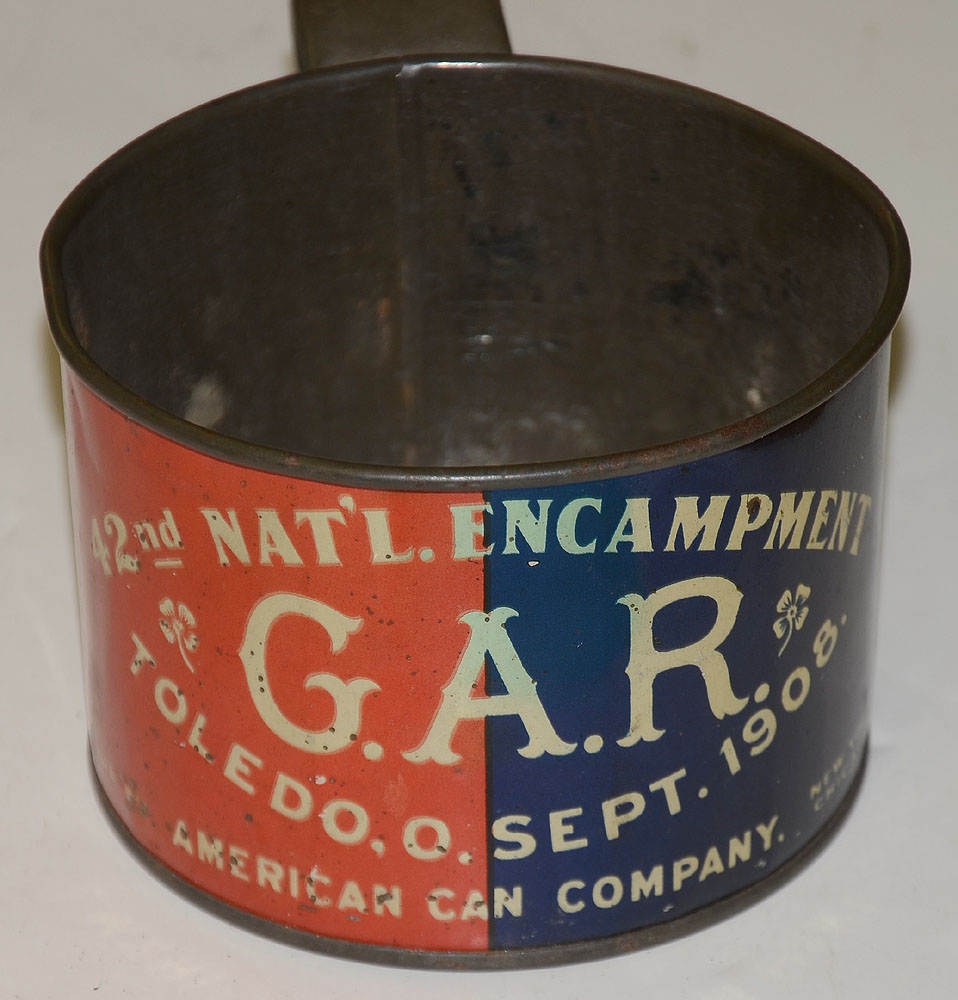 G.A.R. TIN CUP TOLEDO, 1908 — Horse Soldier