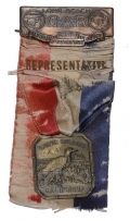 G.A.R. BADGE – LONG BEACH, CA, 1928
