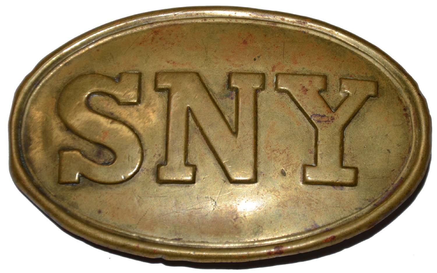 STATE OF NEW YORK “SNY” BELT PLATE