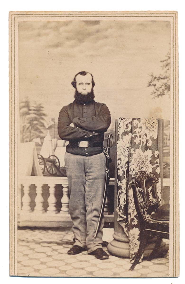 IDENTIFIED CDV PHOTO OF 8TH NY CAVALRYMAN