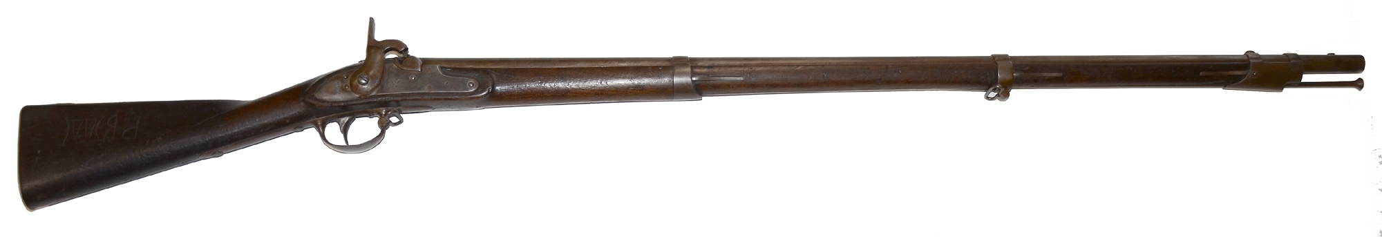 CONFEDERATE “CLEANED & REPAIRED” M1816 SPRINGFIELD MUSKET, FEATURED IN BOOK