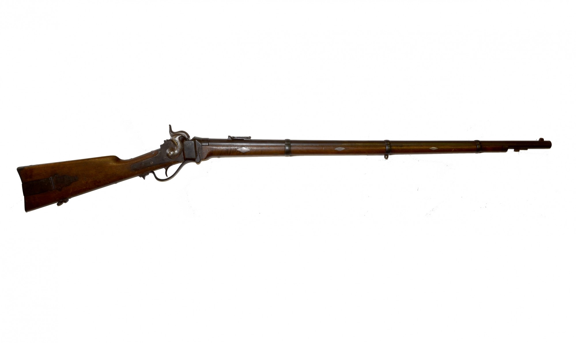 VERY NICE SHARPS NEW MODEL 1859 RIFLE ID’D TO 151ST NEW YORK SOLDIER WHO SERVED AS A BRIGADE SHARPSHOOTER - WONDERFUL MOUNTED SILVER PLAQUE ON STOCK ATTESTING TO ID