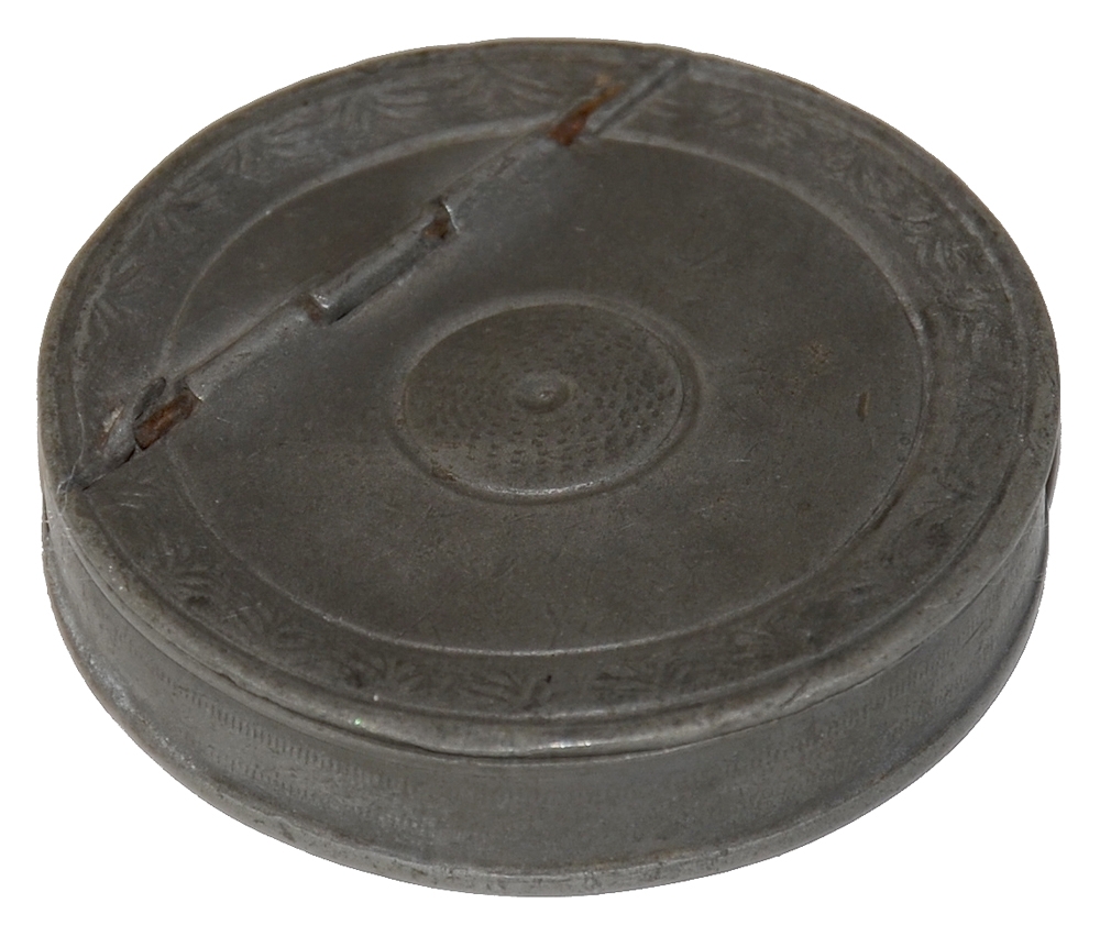 GEORGIAN ERA PEWTER SNUFF BOX