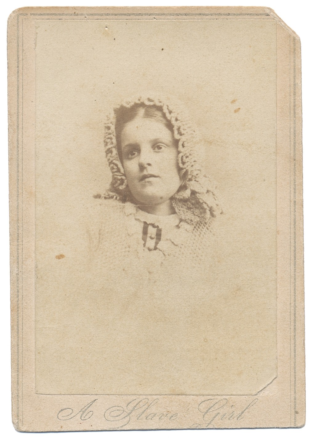CDV OF “A SLAVE GIRL”