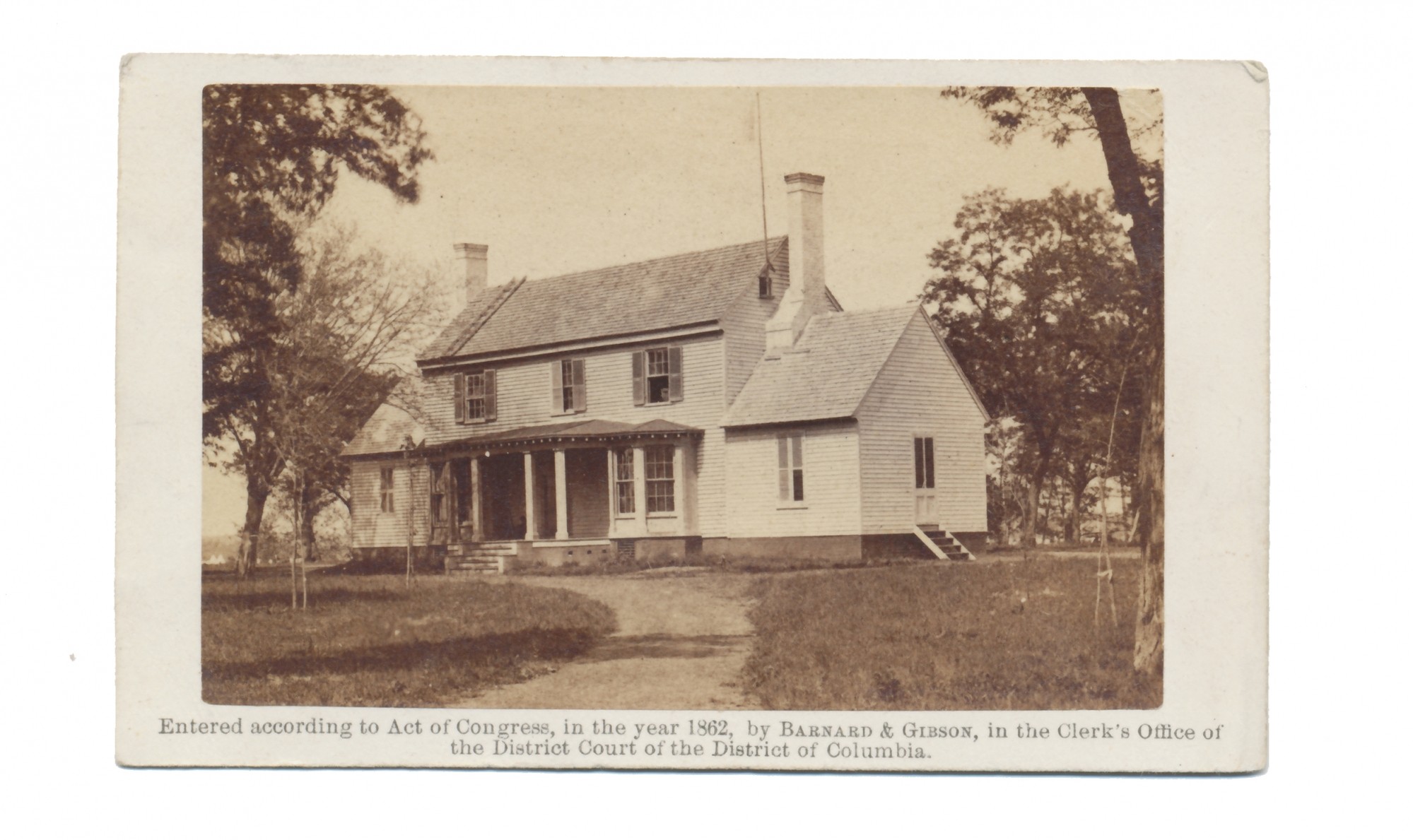 1862 CDV VIEW OF WHITE HOUSE ON THE VIRGINIA PENINSULA BY BRADY