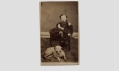 CDV OF A LITTLE GIRL WITH A DOG
