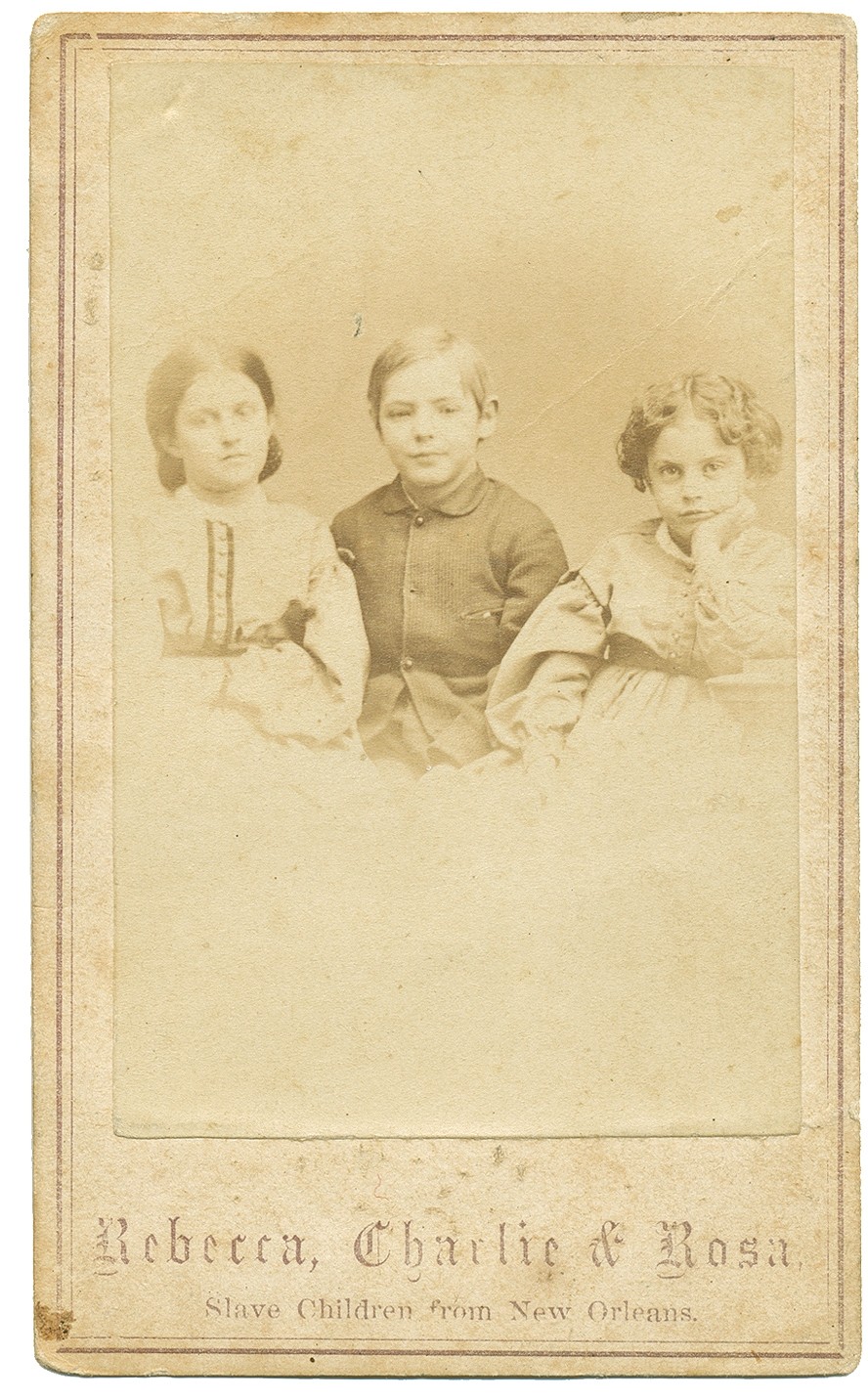 CDV NEW ORLEANS SLAVE CHILDREN