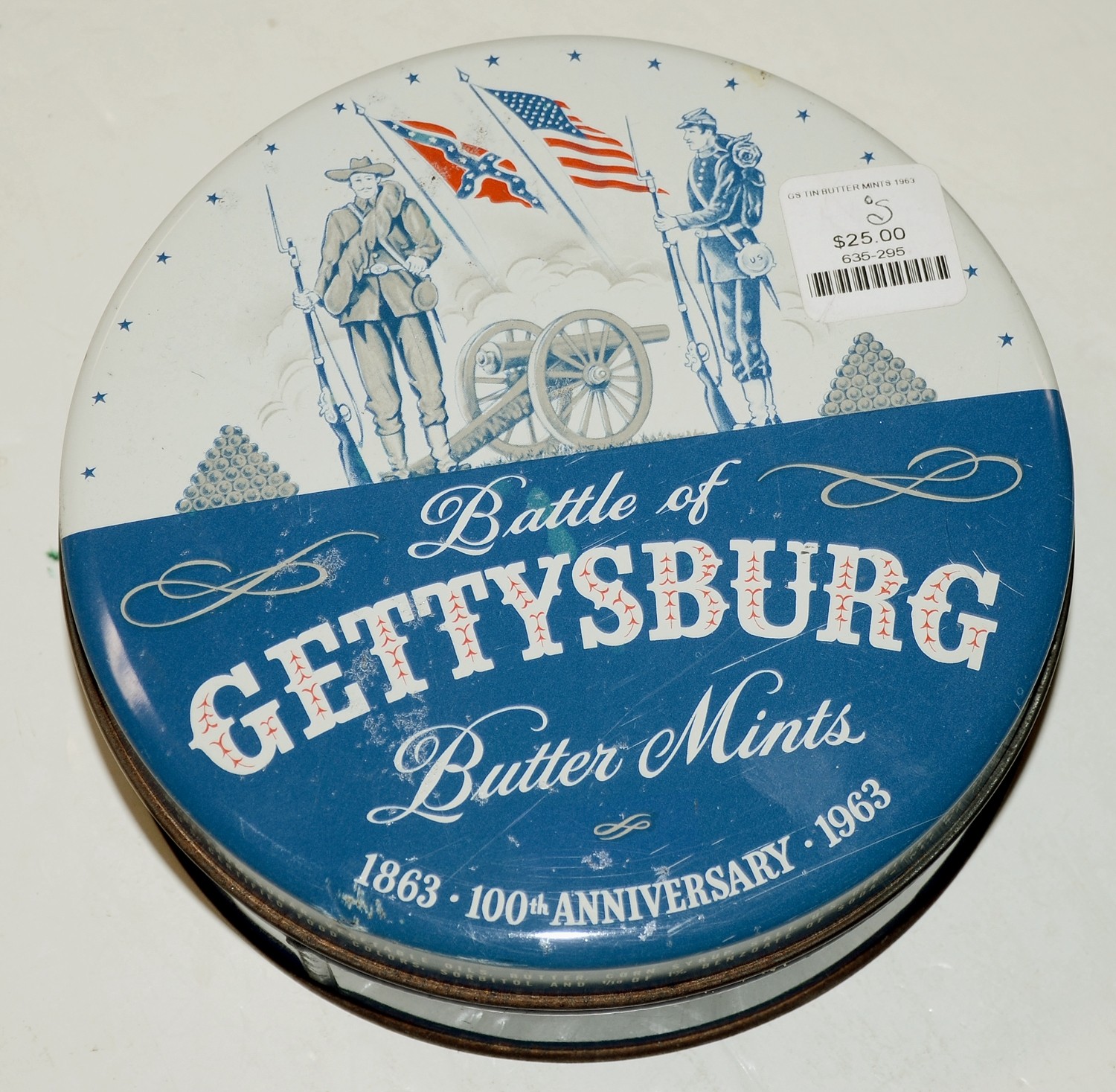 GETTYSBURG SOUVENIR TIN - 1963