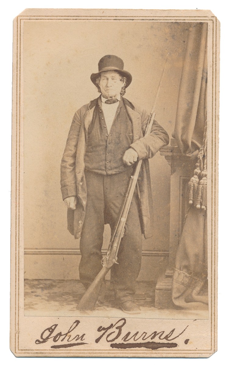 CDV GETTYSBURG CIVILIAN HERO JOHN BURNS