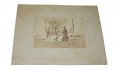 ALBUMEN IMAGE OF OFFICERS AND SOLDIERS WITH FAMILY ENJOYING THE OUTDOORS