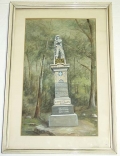 23RD PENNSYLVANIA VOLS., BIRNEY'S ZOUAVES-PAINTING OF THE REGIMENTAL MONUMENT AT GETTYSBURG